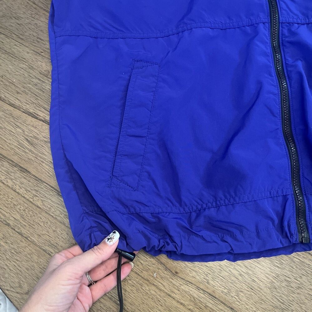 Vintage REI 1990s Versatech Windbreaker Jacket USA Made Classic Purple & Teal - Picture 6 of 14